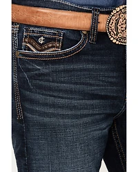 Cody James Men's Palomino Wash Duke Relaxed Bootcut Stretch Denim Jeans