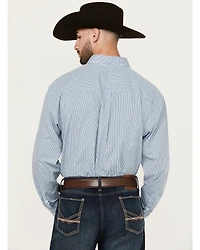 Wrangler Men's Classics Plaid Print Long Sleeve Button-Down Western Shirt