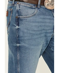 Wrangler Retro Men's Medium Wash Andalusian Relaxed Bootcut Stretch Denim Jeans