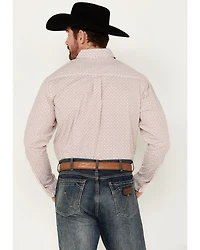 Justin Men's Boot Barn Exclusive JustFlex Geo Print Long Sleeve Button-Down Western Shirt