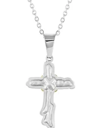 Montana Silversmiths Men's Rugged Faith Cross Necklace