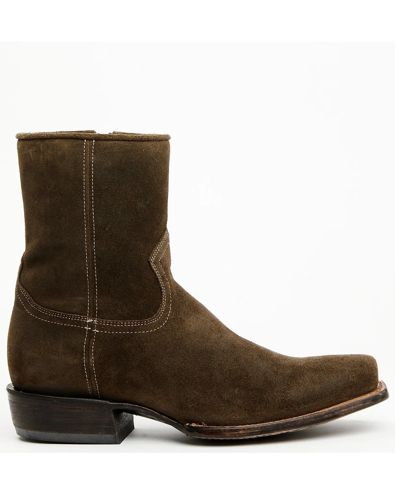 Moonshine Spirit Men's Pancho 8" Roughout Western Boots - Square Toe