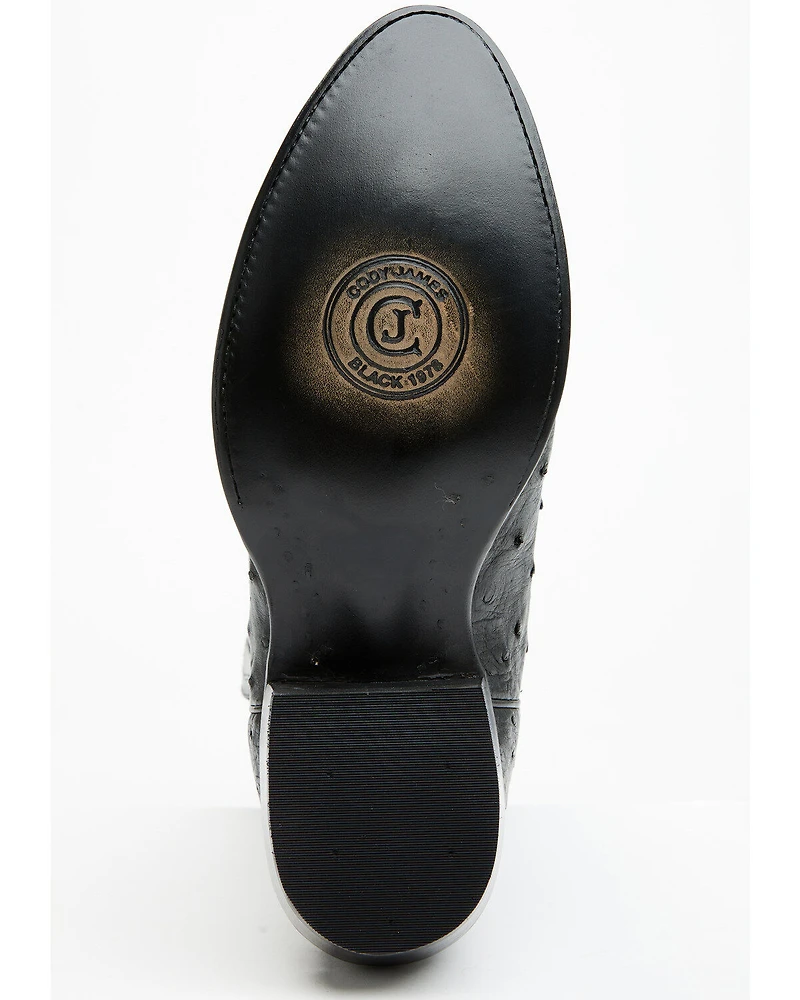 Cody James Black 1978® Men's Chapman Exotic Full-Quill Ostrich Western Boots - Round Toe