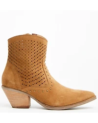 Dingo Women's Miss Priss Suede Booties - Round Toe