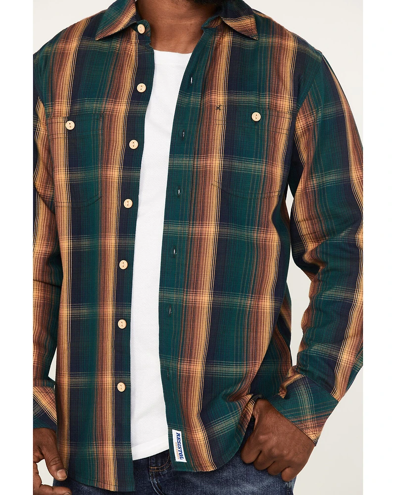 Resistol Men's Parker Large Plaid Button Down Western Shirt