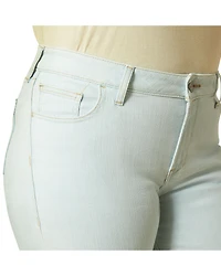 Ariat Women's Jordyn Light Wash Perfect Rise Trouser Stretch Denim Jeans - Plus