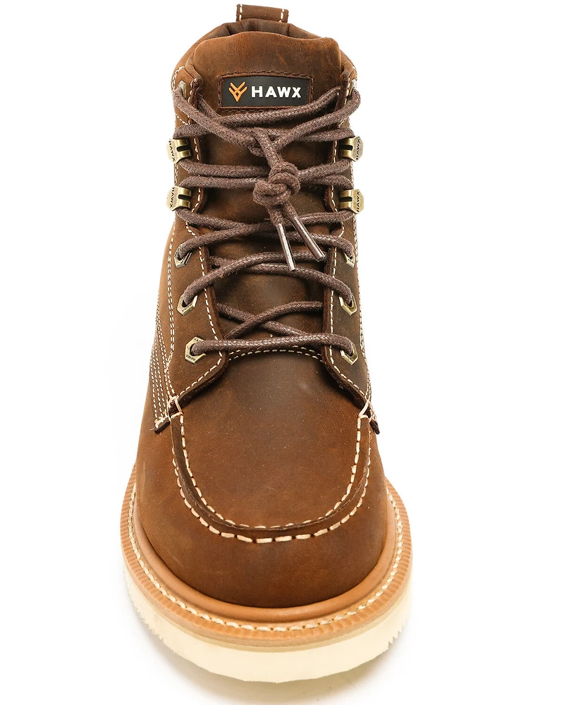 Hawx Men's 6" Grade Work Boots - Moc Toe
