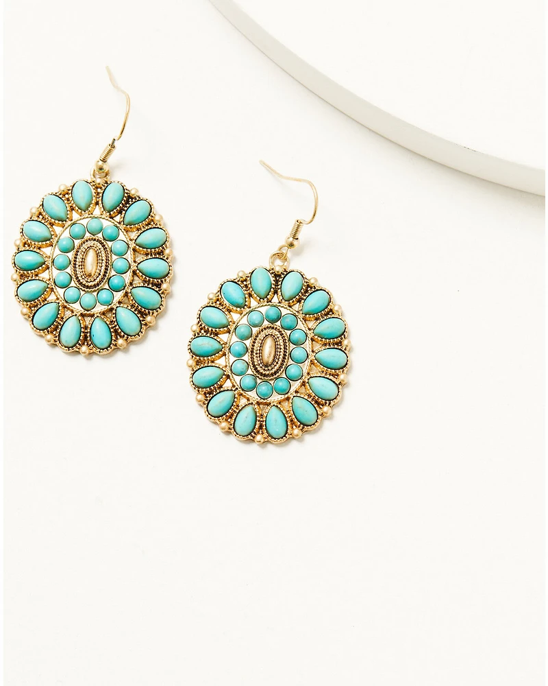 Shyanne Women's Summer Solstice Concho Statement Earrings