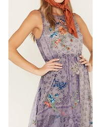 Johnny Was Women's Silvana Mesh Midi Dress