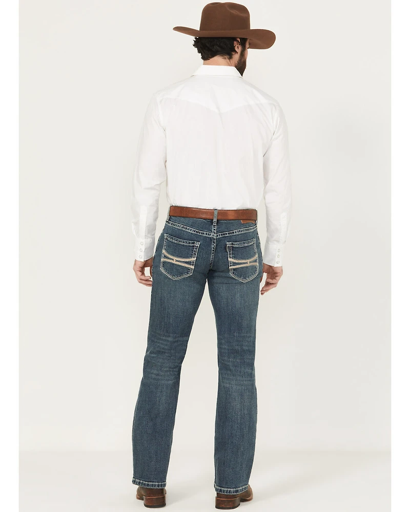 Hooey By Rock & Roll Denim Men's Medium Wash Pistol Straight Reflex Jeans