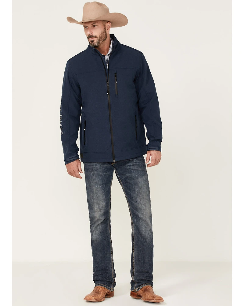 Cody James Core Men's Steamboat Logo Zip-Front Softshell Jacket