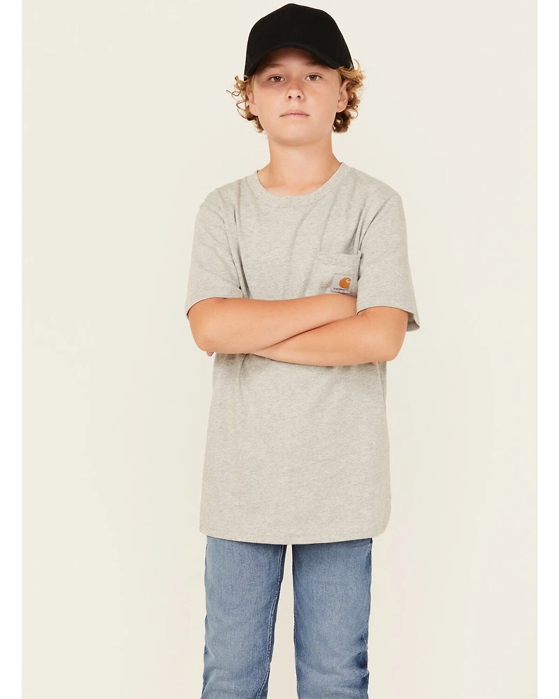 Carhartt Boys' Solid Short Sleeve Pocket T-Shirt