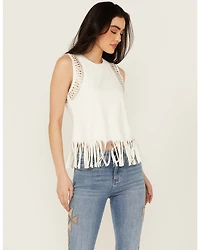 Idyllwind Women's Lillian Studded Fringe Tank Top