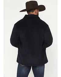 Rock & Roll Denim Men's Solid Sherpa Lined Corduroy Shirt Jacket