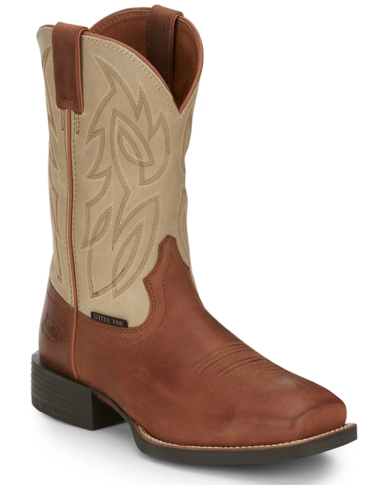 Justin Men's Canter Work Boots - Steel Toe