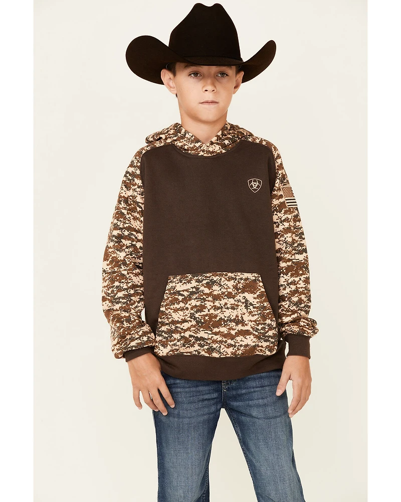 Ariat Boys' Patriot Desert Camo Hooded Sweatshirt
