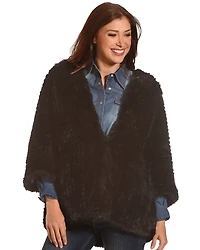 Tractr Women's Faux Fur Cardigan