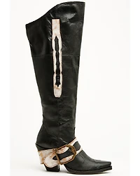 Dan Post Women's Jolene Buckle Knee High Western Boots - Snip Toe