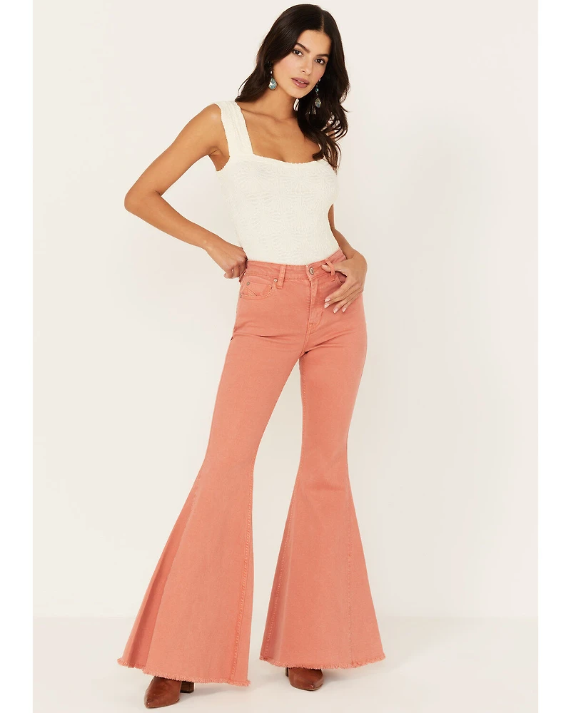 Shyanne Women's High Rise Super Flare Stretch Jeans