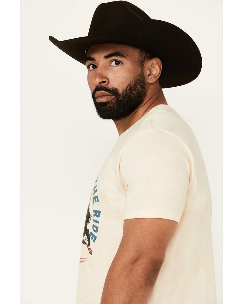 RANK 45® Men's Hold On And Enjoy The Ride Short Sleeve Graphic T-Shirt