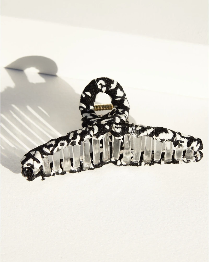 Shyanne Women's Animal Print Fabric Claw Clip Set - 2 Piece