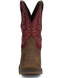 Justin Men's Broncy Waterproof Western Work Boots - Composite Toe