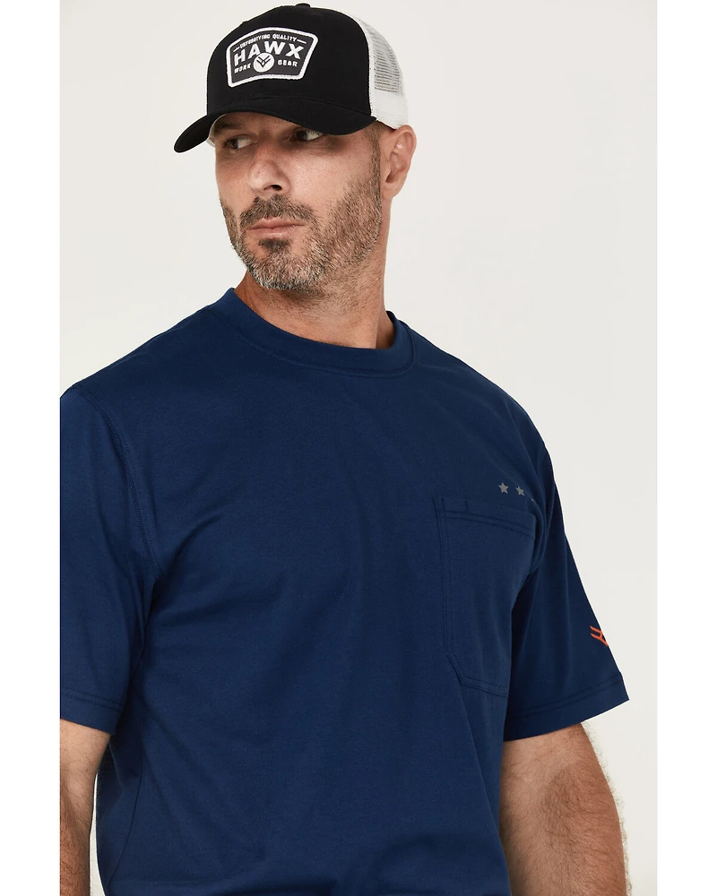 Hawx Men's Eagle Short Sleeve Graphic Work Shirt