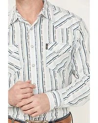 Cinch Men's Striped Long Sleeve Snap Western Shirt