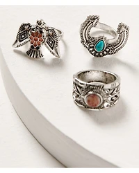 Shyanne Women's Wildflower Bloom Ring Set - 3-Piece