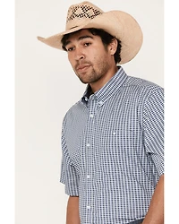 RANK 45® Men's Herd Small Geo Print Short Sleeve Button-Down Western Shirt