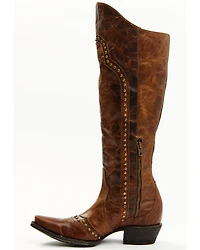 Idyllwind Women's Straight Up Orix Goat Studded Leather Tall Western Boots - Snip Toe