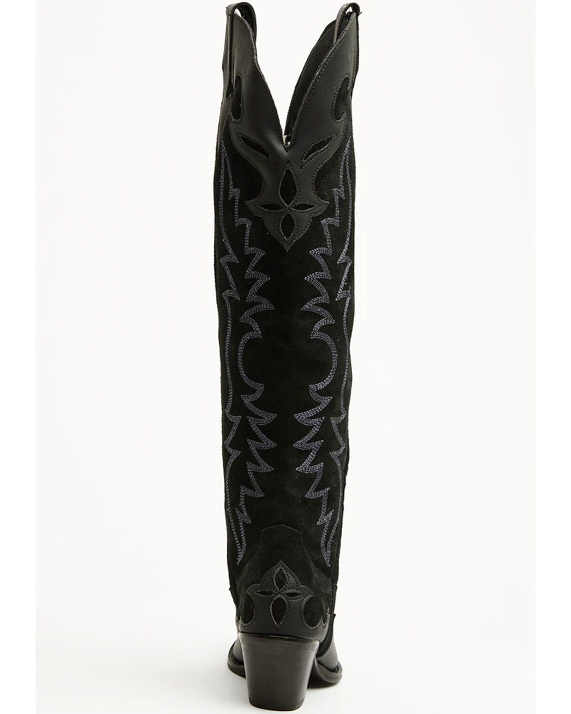 Dingo Women's Drama Queen Overlay Tall Western Boots