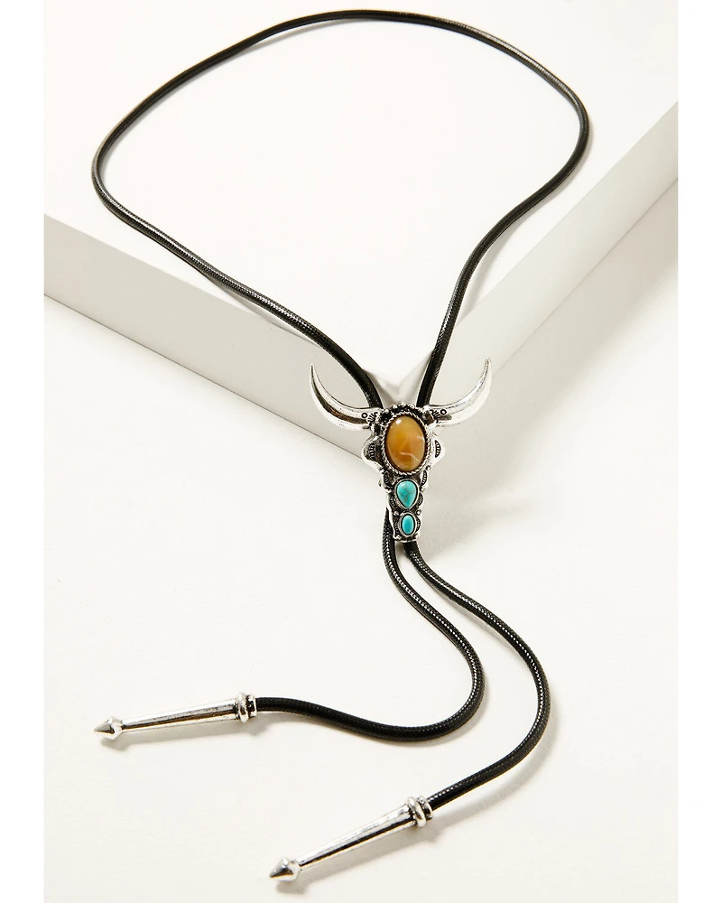 Shyanne Women's Steer Head Bolo Tie