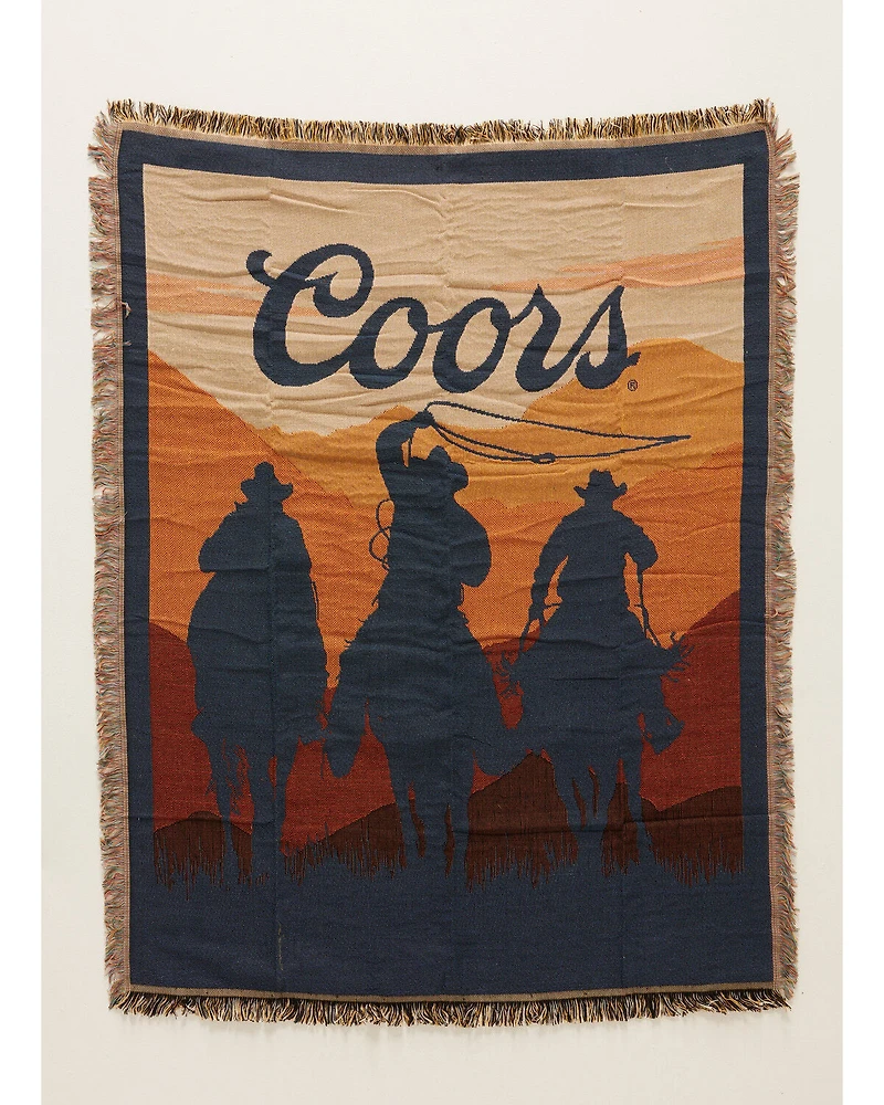 Coors Cowboy Sunset Jacquard Blanket