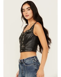 Idyllwind Women's Sunset Embellished Leather Bustier