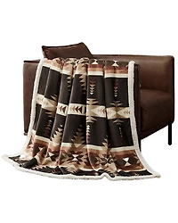 HiEnd Accents Yosemite Campfire Sherpa Throw