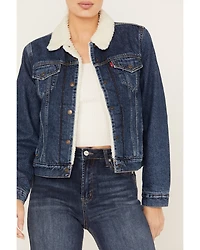 Levi's Women's Worn Original Sherpa Trucker Jacket