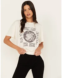 Cleo + Wolf Women's Trust Your Own Heart Oversized Graphic Tee