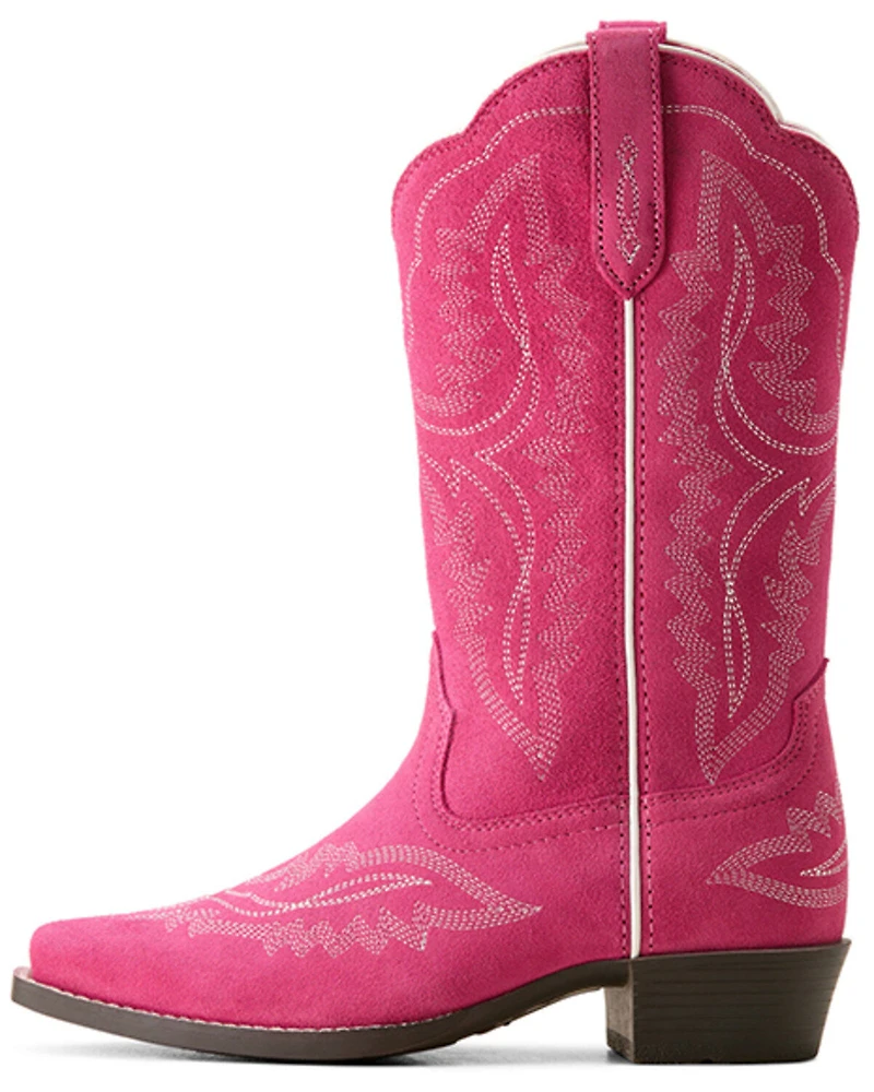 Ariat Girls' Casanova Suede Western Boots - Snip Toe