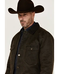 Cody James Men's Road Dust Washed Oil Skin Long Jacket
