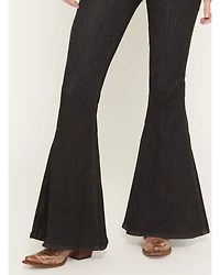 Wrangler X Lainey Wilson Women's Slim Fit High Rise Pull-On Stretch Bell Bottom Jeans