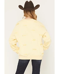 Gameday Women's LSU Embroidered Crewneck