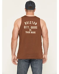 Brixton Men's Woodburn Logo Graphic Muscle Tank