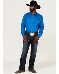 RANK 45® Men's Basic Twill Long Sleeve Button-Down Western Shirt - Tall