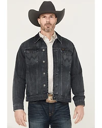 Wrangler Retro Men's Dark Wash Button-Down Denim Jacket