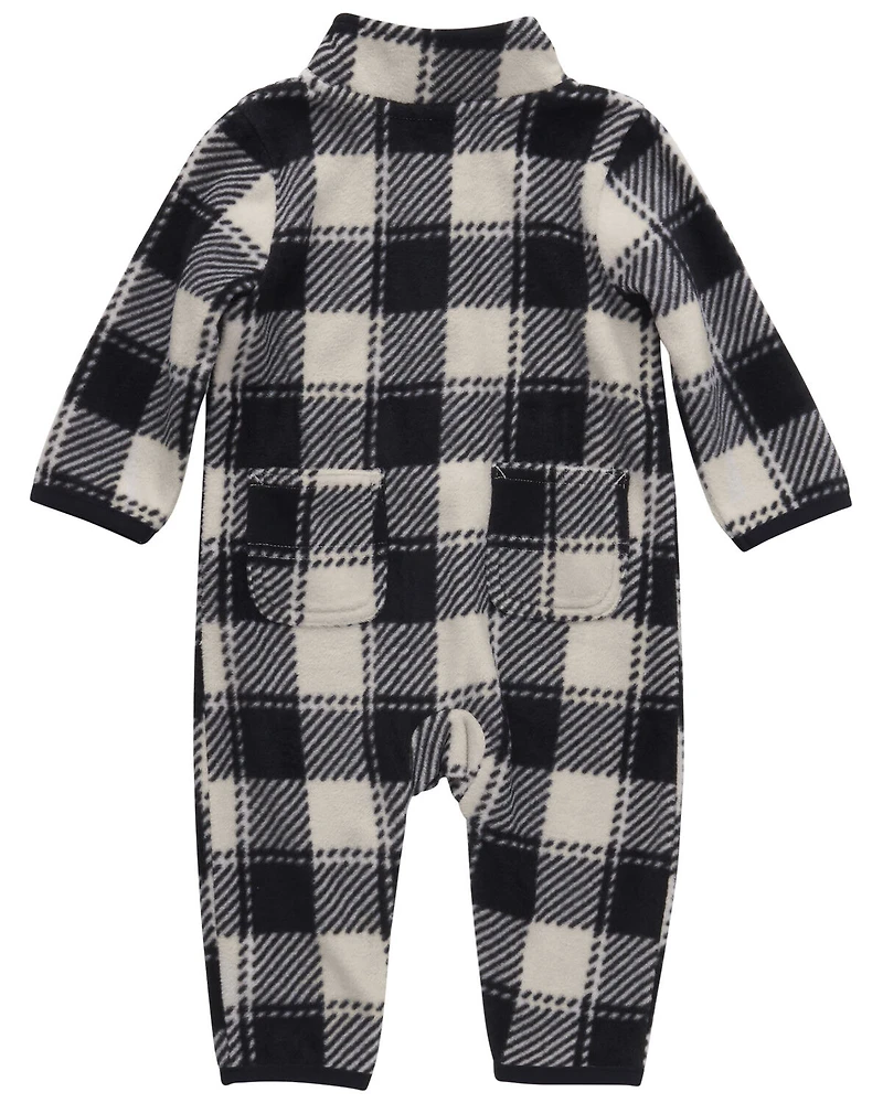 Carhartt Infant Boys' Plaid Print Long Sleeve Onesie