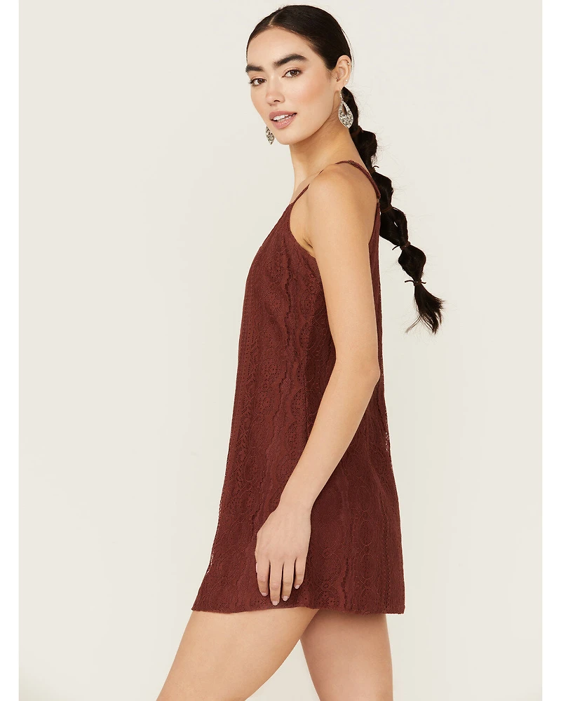 Shyanne Women's Lace Slip Mini Dress