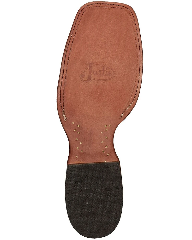 Justin Men's Mingus Wheat Western Boots - Square Toe