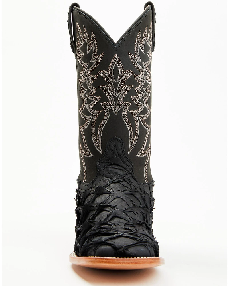 Cody James Men's Exotic Pirarucu Western Boots - Broad Square Toe