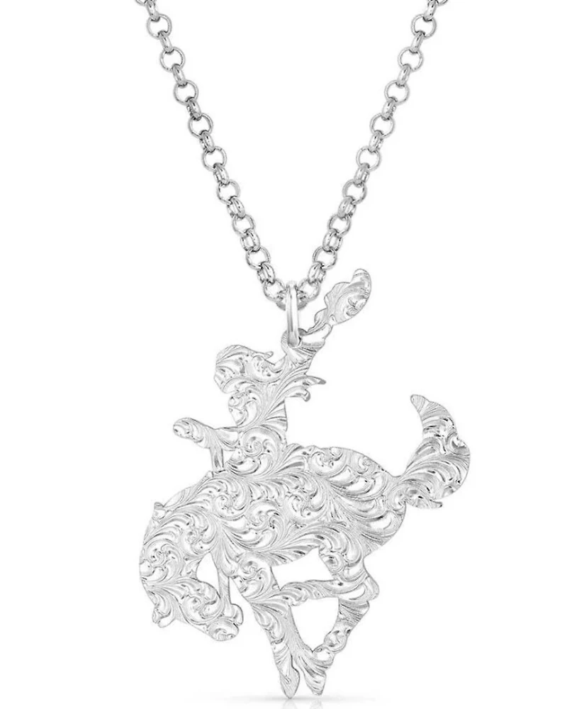 Montana Silversmiths Women's Cowgirl Bronc Rider Necklace